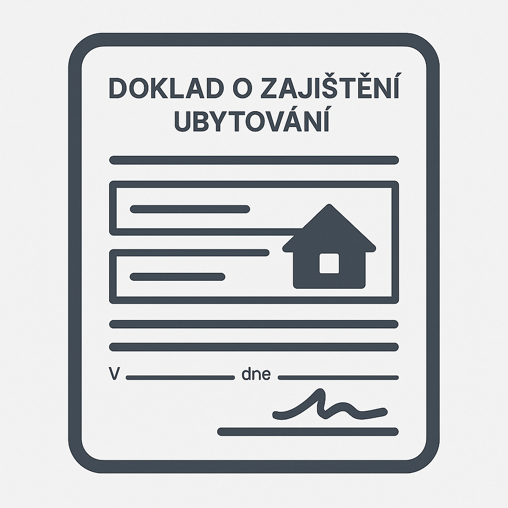 doklad o zajištění ubytování